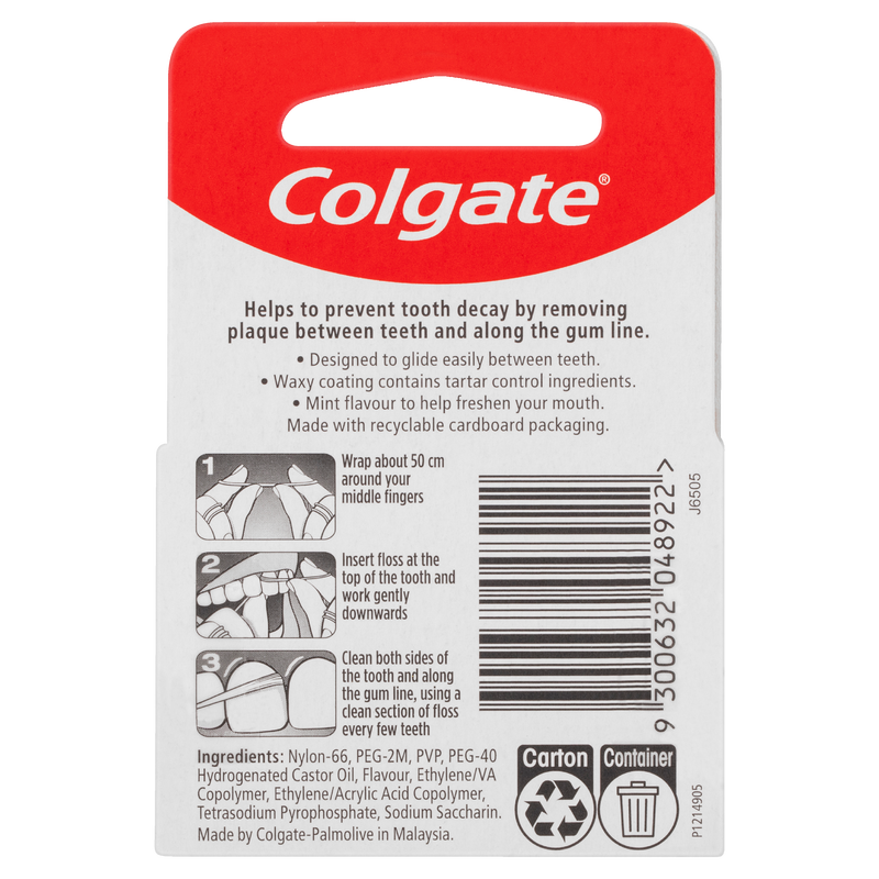 Colgate Total Tartar Control Dental Floss 25m