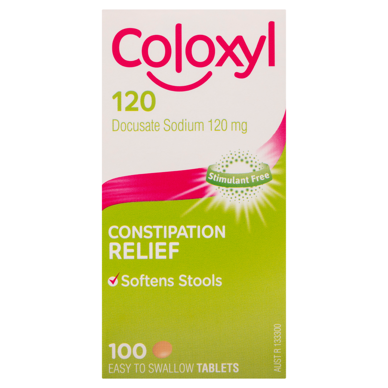 Coloxyl Constipation Relief 120mg 100 Tablets