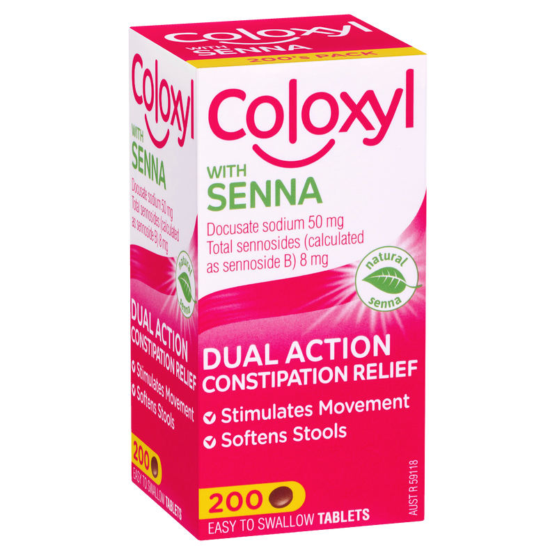 Coloxyl with Senna 200 tablets