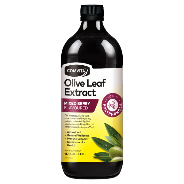 Comvita Fresh-Picked™ Olive Leaf Extract - Mixed Berry Flavoured 1L