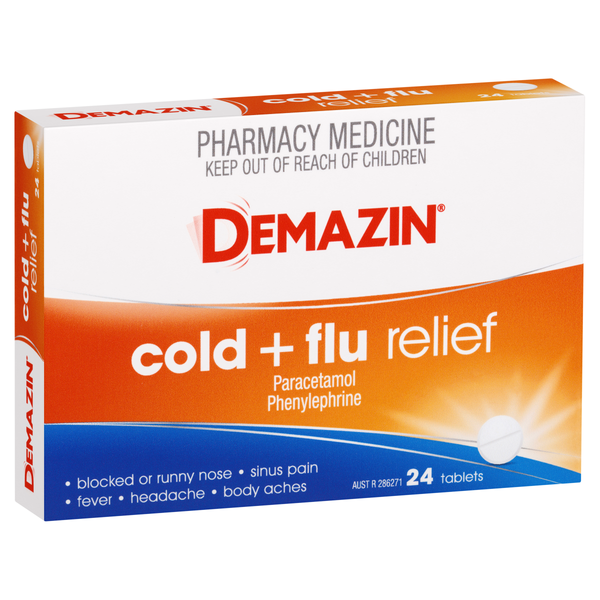 Demazin Cold & Flu Relief 24 Tablets