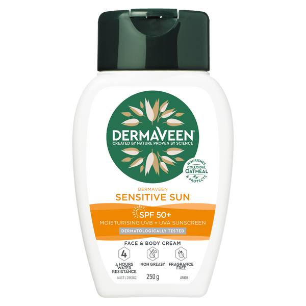 DermaVeen Sensitive Sun SPF 50+ Face & Body Cream 250g
