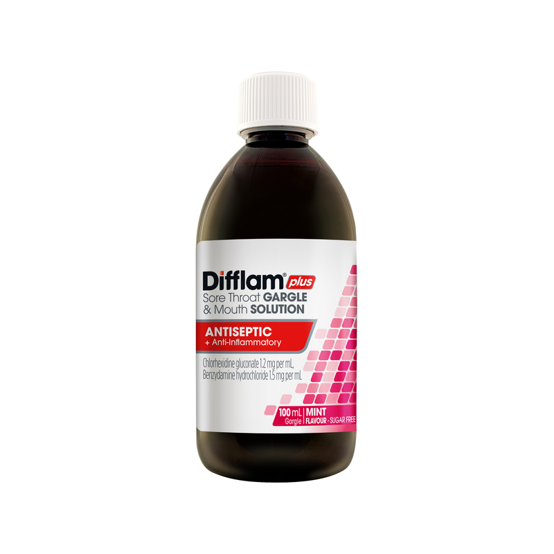 Difflam Plus Sore Throat Gargle & Mouth Solution 100ml