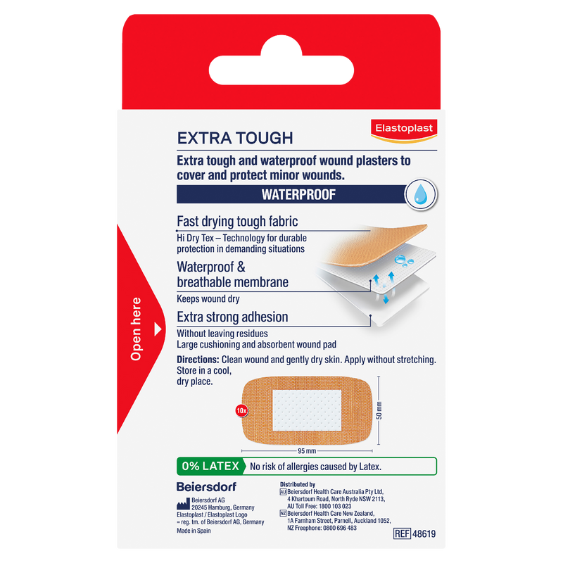 Elastoplast Extra Tough XL 10 Pack
