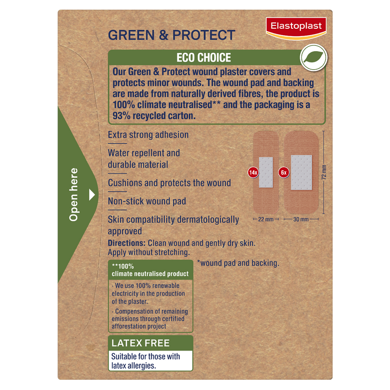 Elastoplast Green & Protect 20 strips