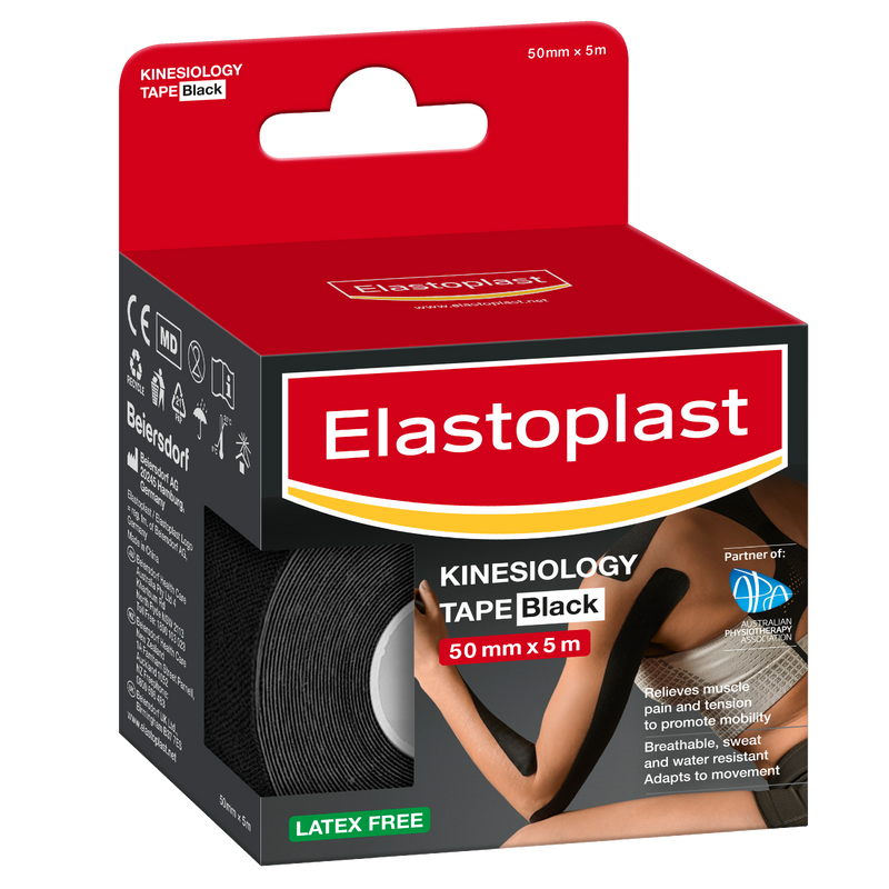 Elastoplast Kinesiology Tape (Black) 50mm x 5m