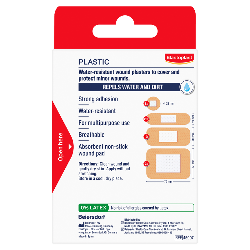 Elastoplast Plastic Assorted 40 Pack