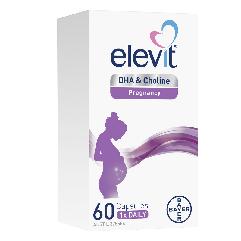 Elevit DHA + Choline for Pregnancy 60 Capsules