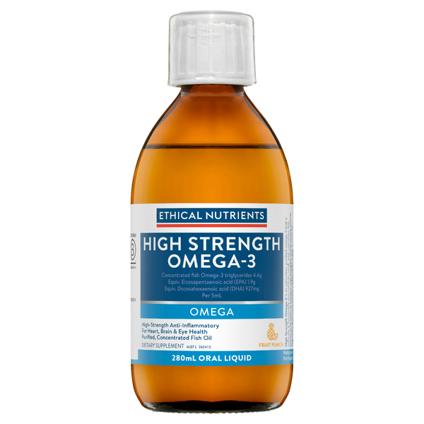 Ethical Nutrients High Strength Omega-3 Liquid Fruit Punch) 280mL