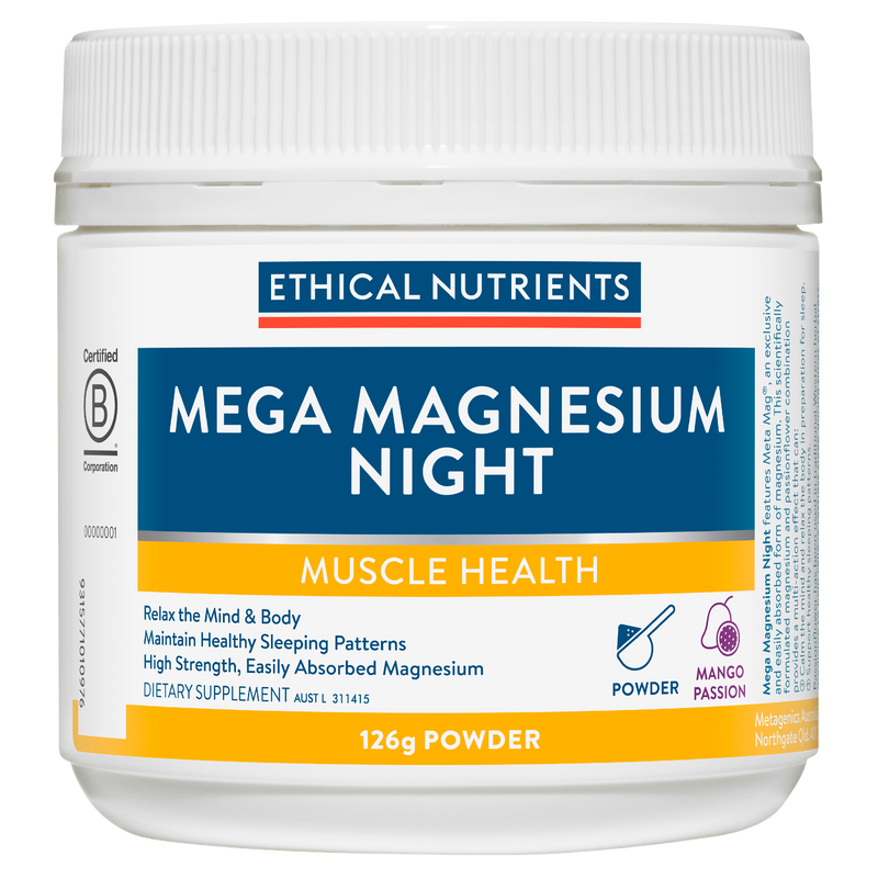 Ethical Nutrients Mega Magnesium Night Powder 126g