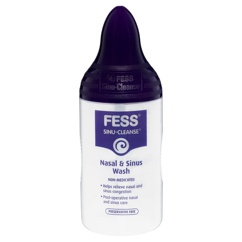 Fess Nasal & Sinus Wash Gentle Strength Saline Wash Kit 60