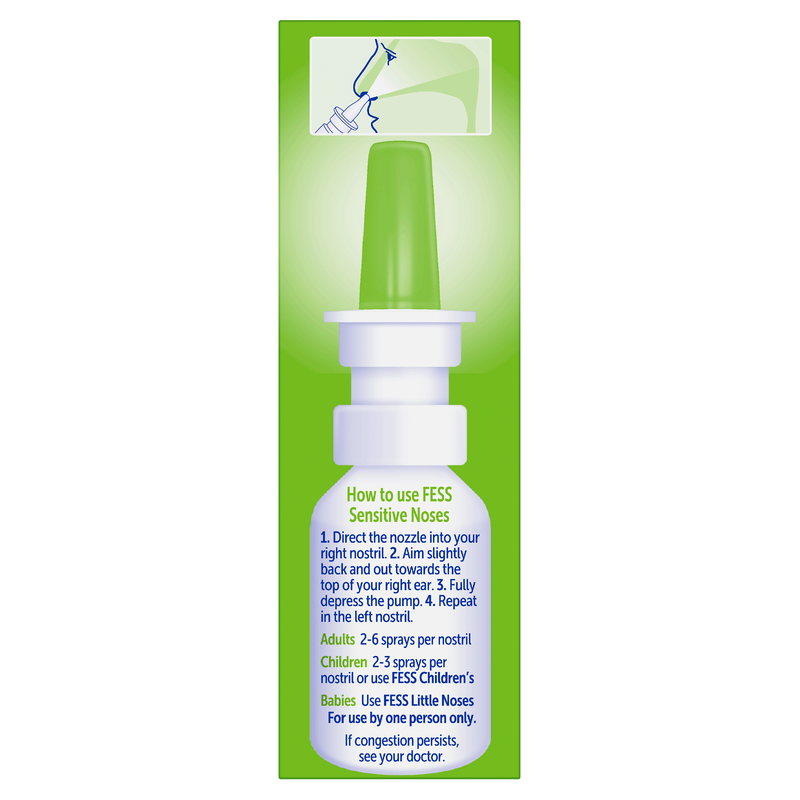 Fess Sensitive Noses Seawater Nasal Saline Spray Spray 30ml