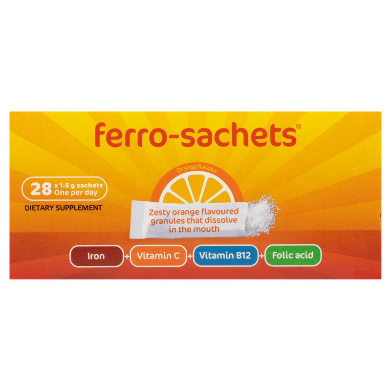 Ferro-Sachets® Orange Flavour 28 Pack x 1.5g