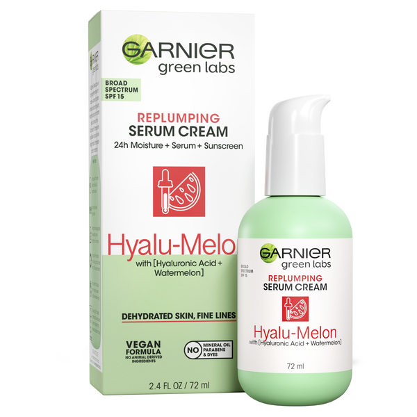 Garnier Green Labs Hyalu-Melon Replumping Serum Cream SPF 15 72mL