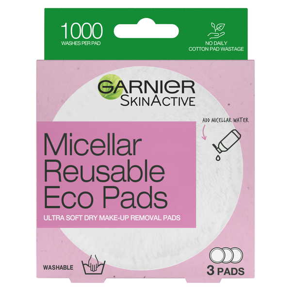 Garnier Micellar Reusable Eco Pads 3PK
