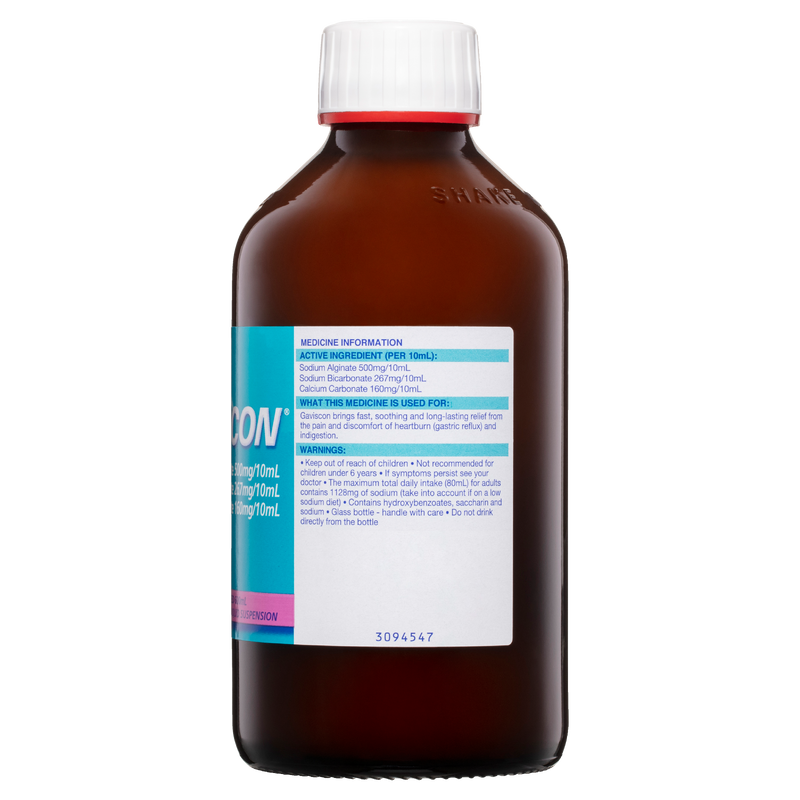 Gaviscon Aniseed Liquid Heartburn & Indigestion Relief 600ml