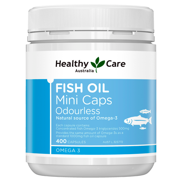 Healthy Care Australia Fish Oil Odourless Omega 3 400 capsules
