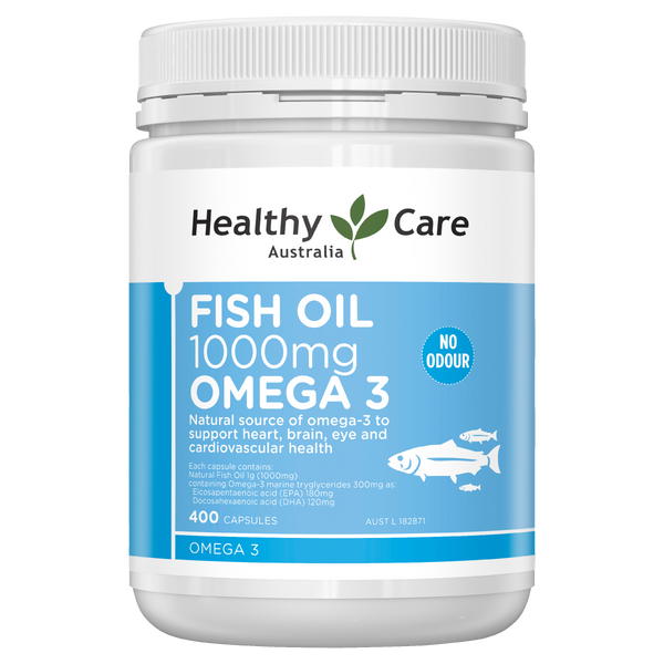 Healthy Care Premium Fish Oil 1000mg 400 Capsules