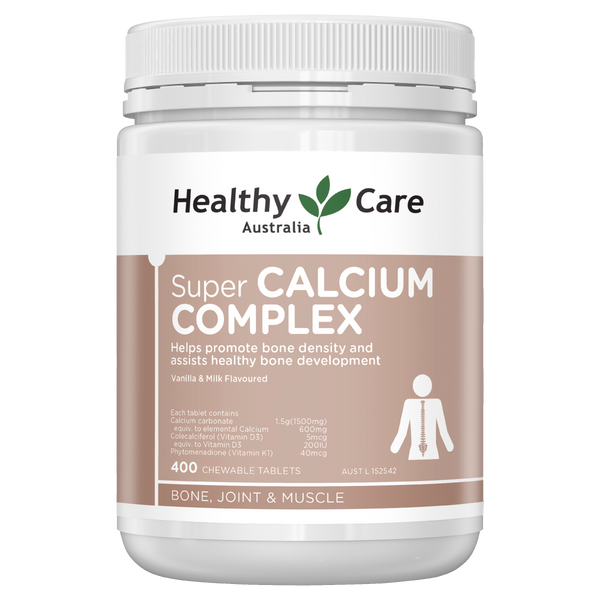 Healthy Care Super Calcium Complex D 400 Chewable Tablets