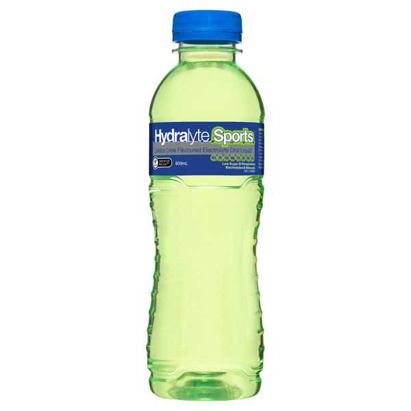 Hydralyte Sports Electrolyte Oral Liquid Lemon Lime Flavoured 600mL