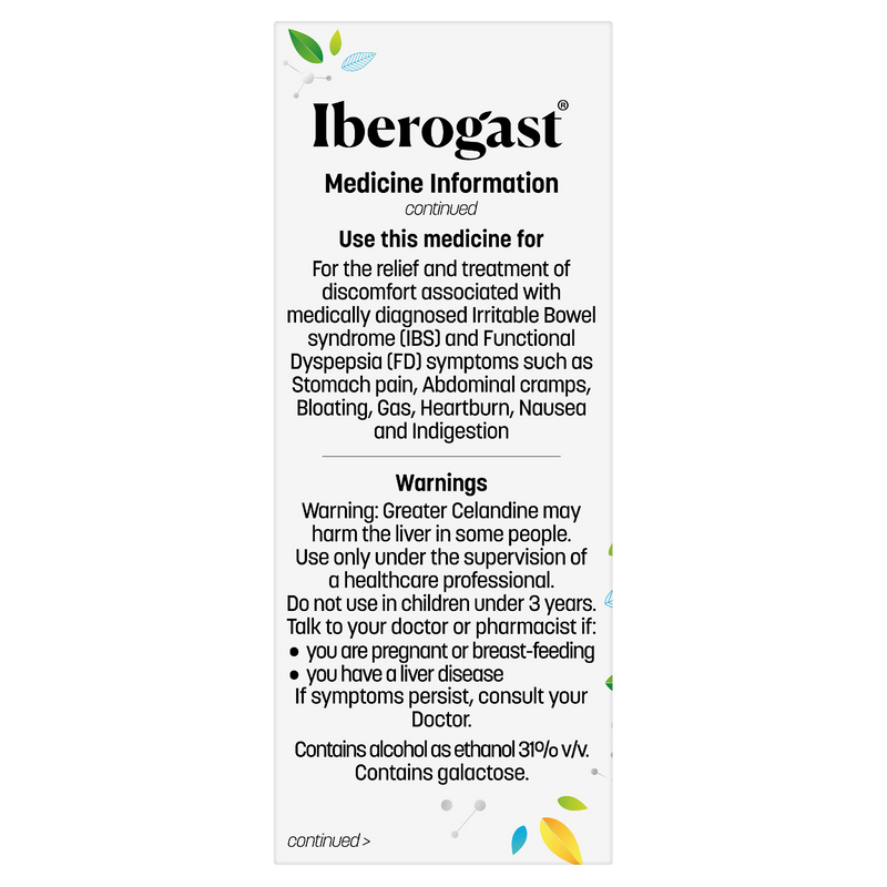 Iberogast IBS and Functional Indigestion Relief Herbal Liquid 100ml