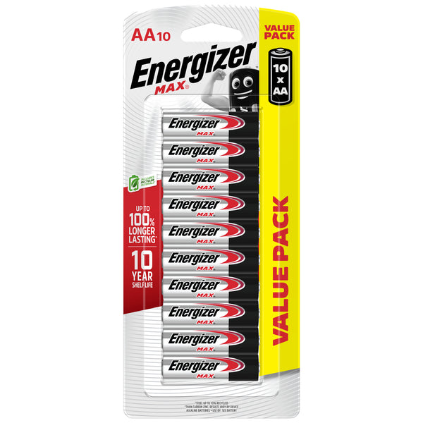 Energizer Max AA E91 HP 10 Batteries