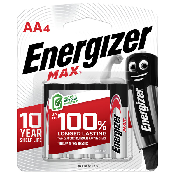 Energizer Max  AA Batteries  4 Pack