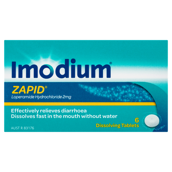 Imodium Zapid Diarrhoea 6 Tablets