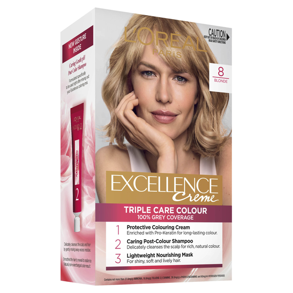 L'Oréal Paris Excellence Crème Permanent Hair Colour  8 Blonde