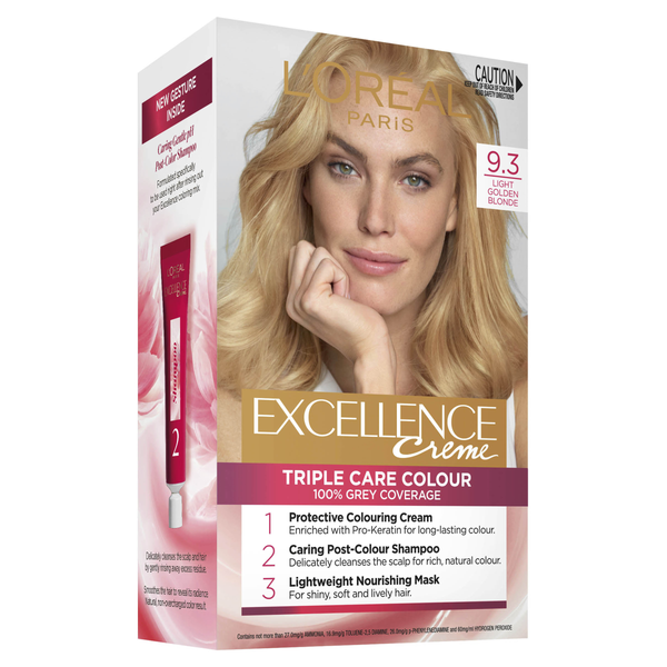 L'Oréal Paris Excellence Crème Permanent Hair Colour  9.3 Light Golden Blonde