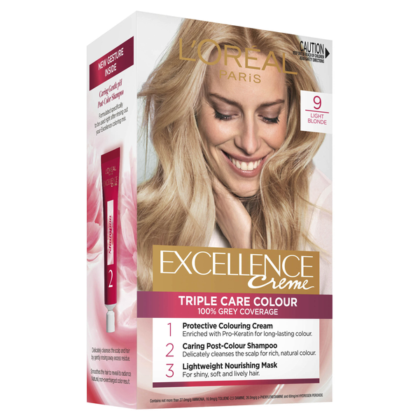 L'Oréal Paris Excellence Crème Permanent Hair Colour  9 Light Blonde