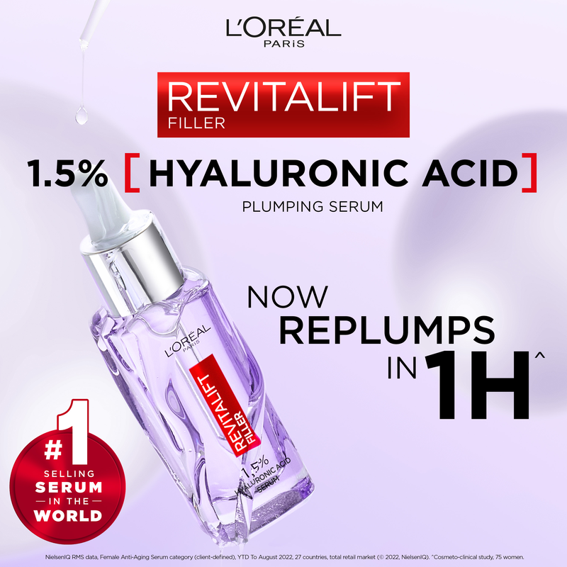 L'Oréal Paris Revitalift Filler 1.5% Hyaluronic Acid Serum 30ml