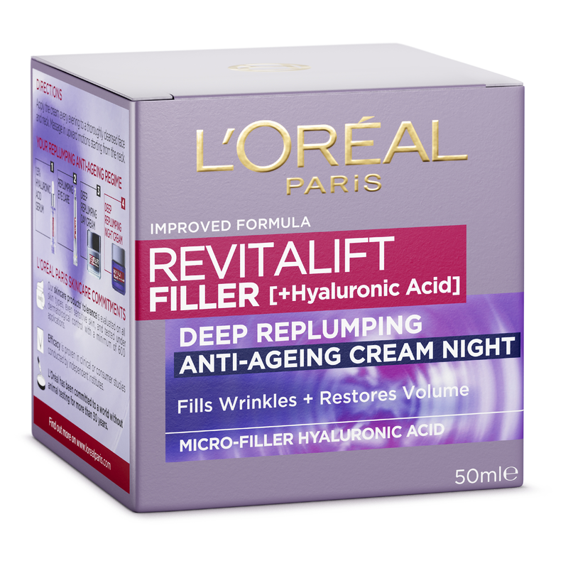 L'Oréal Paris Revitalift Filler Deep Replumping Night Moisturiser 50ml