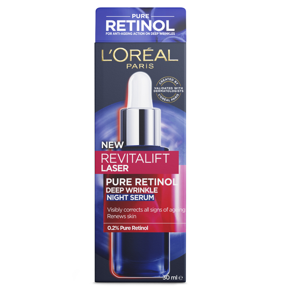 LOréal Paris Revitalift Laser Pure Retinol Deep Wrinkle Night Serum 30ml