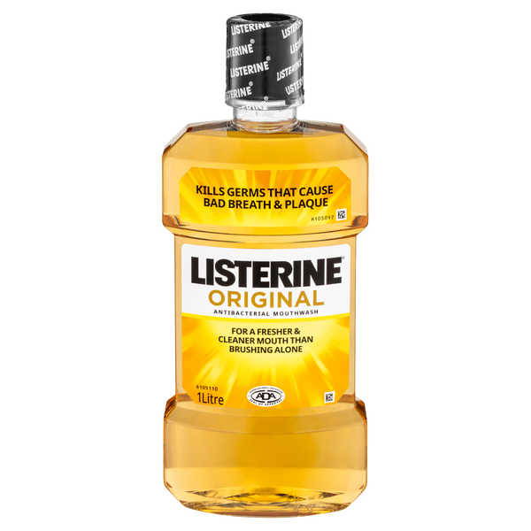 Listerine Original Antibacterial Mouthwash 1 Litre