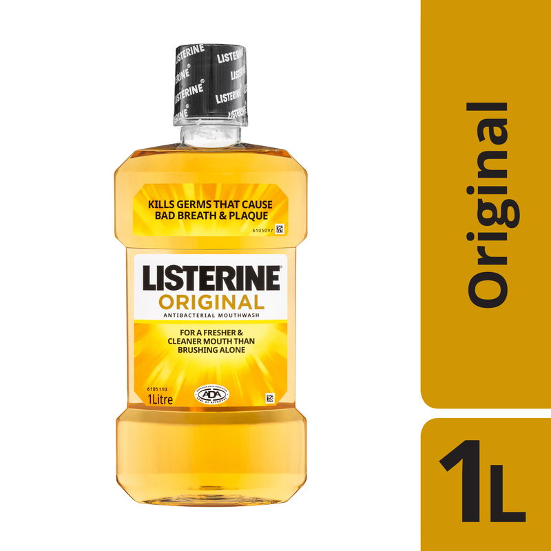 Listerine Original Antibacterial Mouthwash 1 Litre
