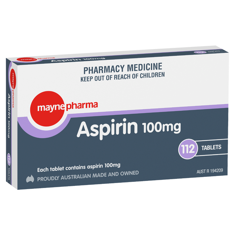 Mayne Pharma Aspirin 100mg 112 Tablets