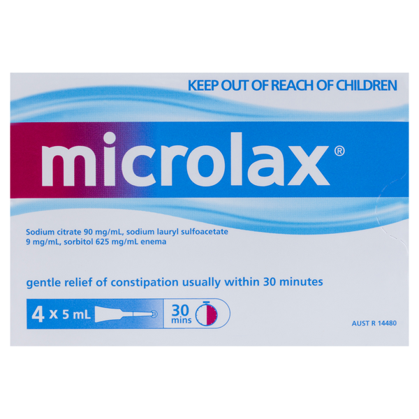 Microlax Enema 4 x 5ml