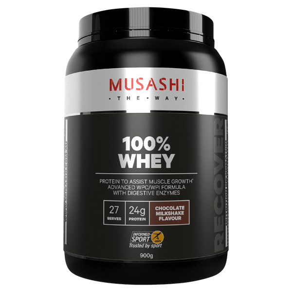 Musashi 100% Whey Chocolate Milkshake 900g