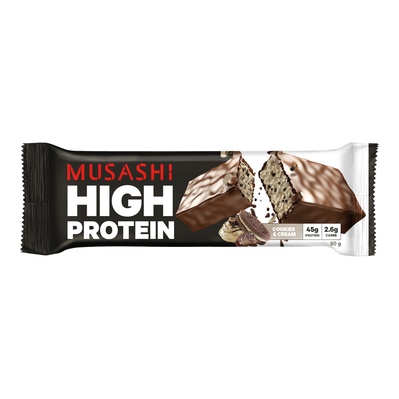 Musashi High Protein Bar Cookies and Cream 90g
