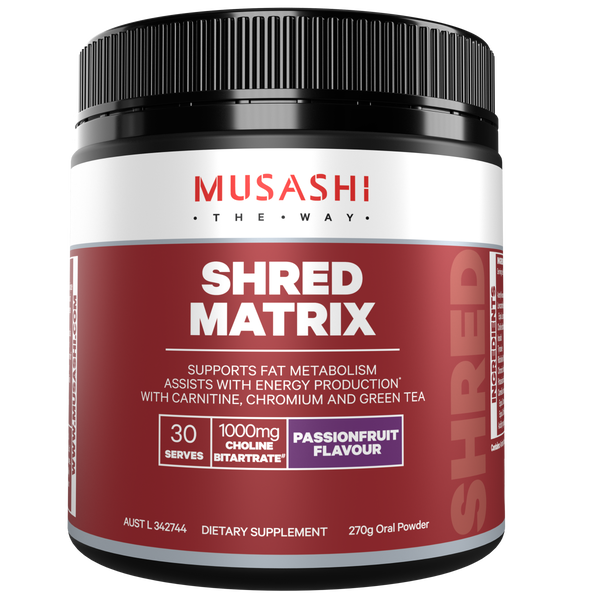 Musashi Shred Matrix Passionfruit 270g