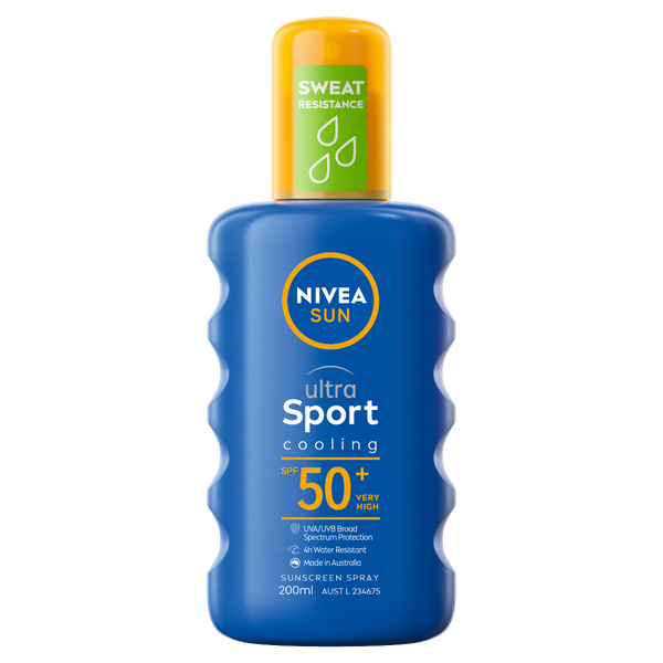 NIVEA Ultra Sport Cooling SPF50+ Sunscreen Spray