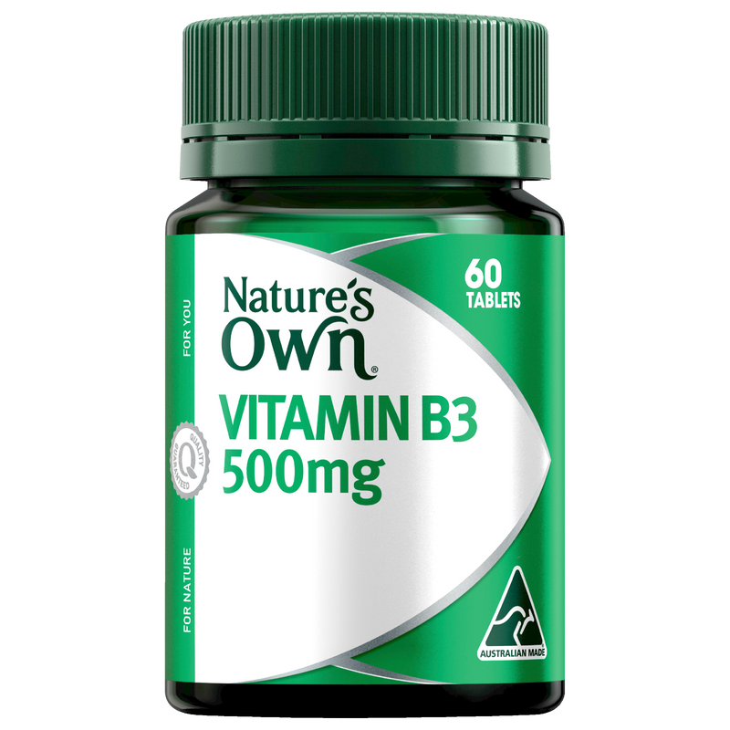 Nature’s Own Vitamin B3 500mg 60 tabs