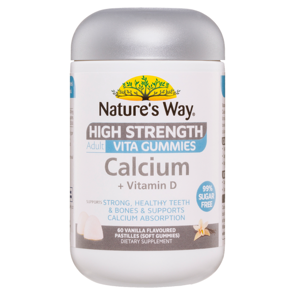 Nature's Way High Strength Adult Vita Gummies Calcium + Vitamin D 60's