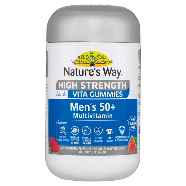 Nature's Way High Strength Adult Vita Gummies Men's 50+ Multivitamin 60 Gummies