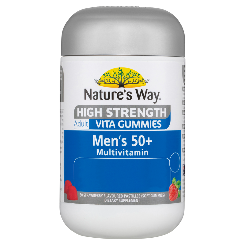Nature's Way High Strength Adult Vita Gummies Men's 50+ Multivitamin 60 Gummies