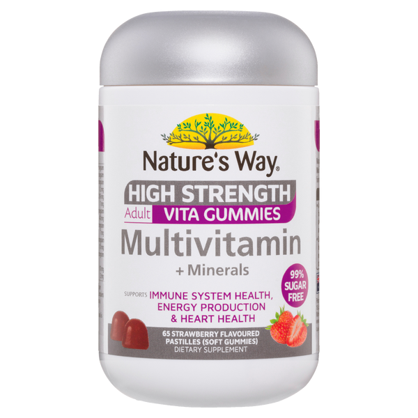 Nature's Way High Strength Adult Vita Gummies Multivitamin + Minerals 65's