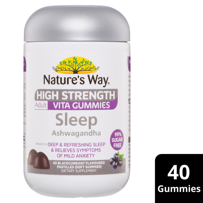 Nature's Way High Strength Adult Vita Gummies Sleep Ashwagandha 40 Pastilles
