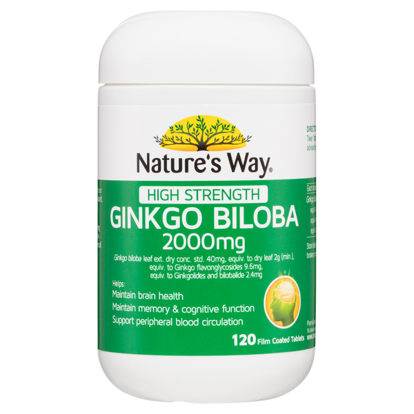Nature's Way High Strength Gingko Biloba 120s