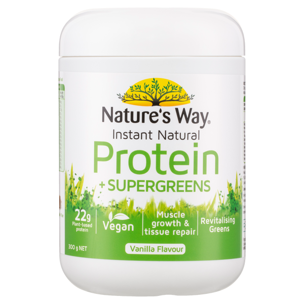 Nature's Way Instant Natural Protein + Supergreens 300g